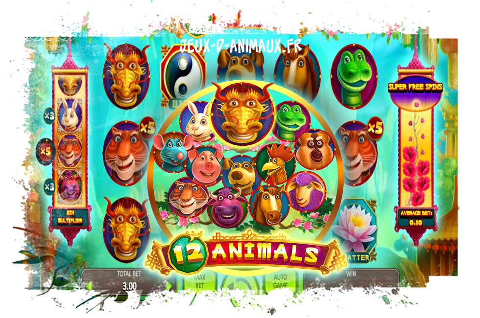 12 animals slot : le Zodiaque chinois au casino avec Boongo